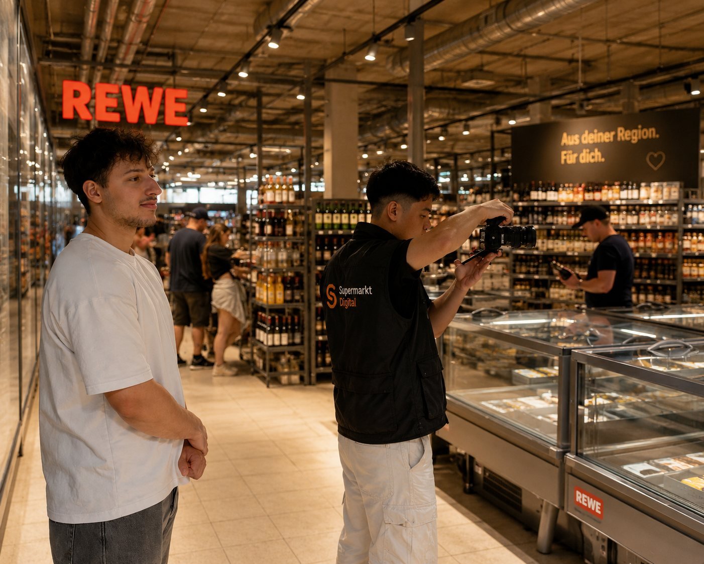 Drehtag im Markt – Produktion durch unser Team